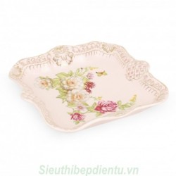 Bát đĩa nhập khẩu Elmich đĩa sứ màu hồng 3,5*20*20 cm 2319046