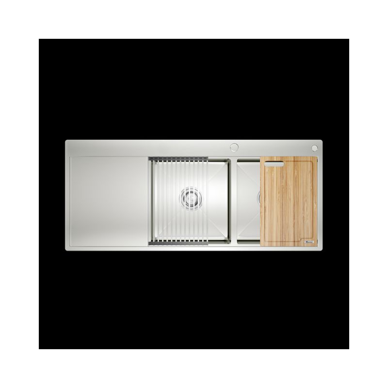 Chậu rửa bát Konox Workstation - Topmount Sink KN11650TD - Bàn trái