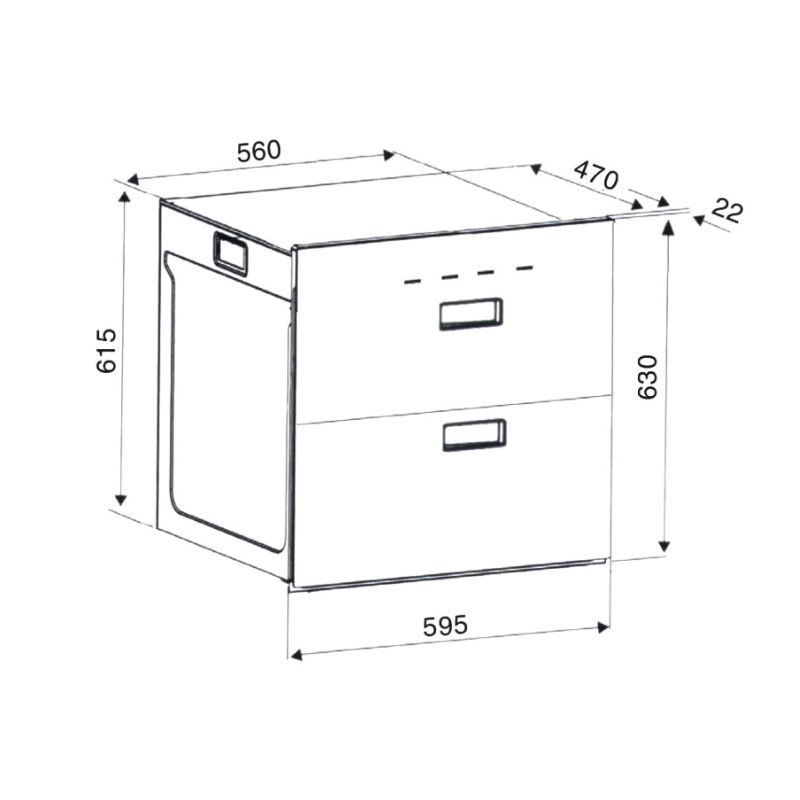 Máy sấy bát âm tủ Binova BI-999-MBK