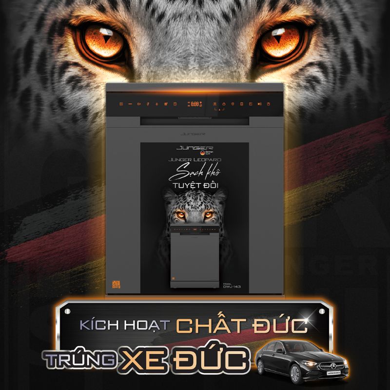 Máy rửa chén độc lập Junger Leopard DWJ-143