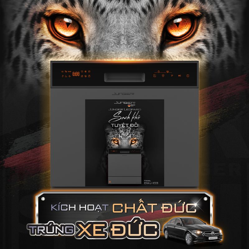 Máy rửa chén độc lập Junger Leopard DWJ-103