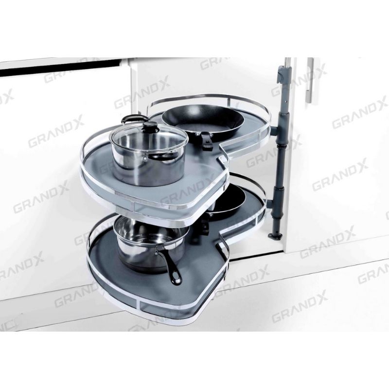 Kệ góc liên hoàn hình lá Grandx XM.420SR (Phải)