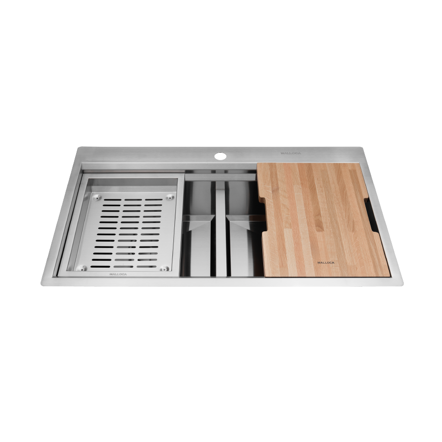 Chậu rửa chén 2 hố kích inox 304 Slide MS862