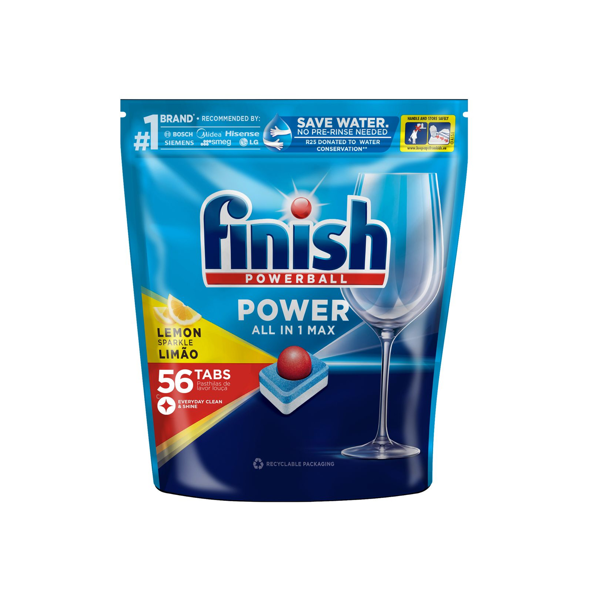Viên rửa chén bát Finish All in 1 56 viên