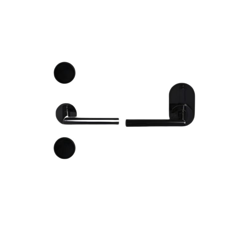 Khóa Hafele tay E màu đen DINL PL200 912.20.067