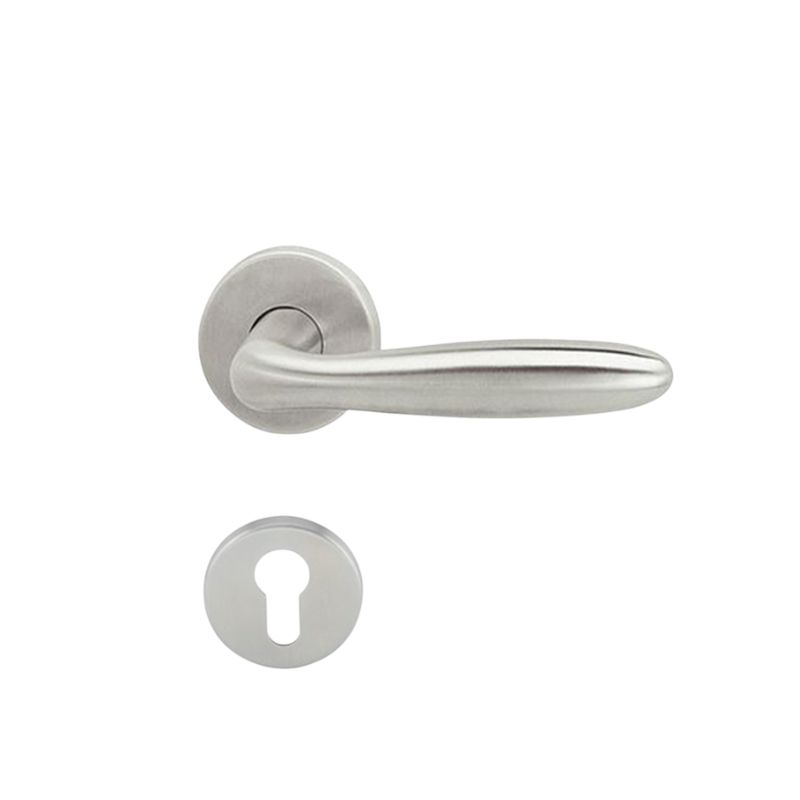 Bộ tay nắm gạt cửa phòng Hafele 902.92.926 inox mờ 122x53mm