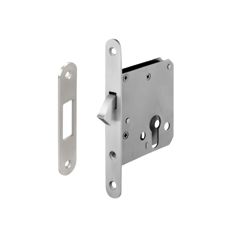 Thân khóa cửa trượt Hafele 911.26.292 55MM inox mờ
