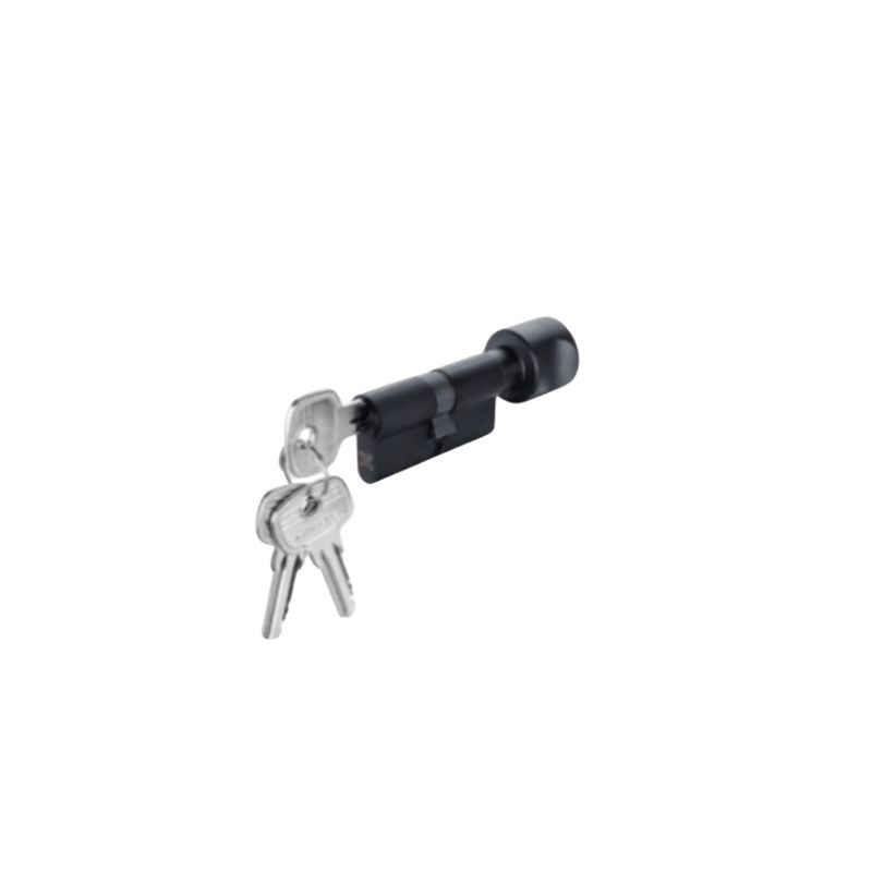 Ruột khóa Hafele 916.66.531 EM-MK đen PVD 71mm