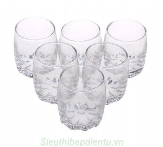 Cốc Elmich nhập khẩu bộ thủy tinh 6 chiếc 75ml 2029092