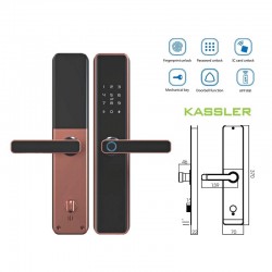 Khóa cửa Wifi Kassler KL-669Copper