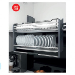 Giá bát đĩa nâng hạ inox 304 Inoxen BNH304-70