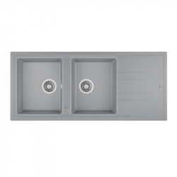 Chậu đá Teka STONE 80 B-TG 2B 1D Grey 115400008