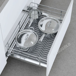 Giá xoong nồi nan oval âm tủ Eurogold EPO6375