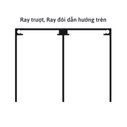 ALUFLEX 80 RAY ĐÔI TRÊN MÀU ĐEN 3M HÄFELE 403.75.389
