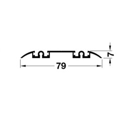  ALUFLEX 80 RAY ĐÔI TRƯỢT DƯỚI MÀU ĐEN 3M HÄFELE 403.75.398
