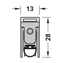 Thanh chắn bụi Hafele 950.45.016