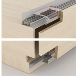 Phụ kiện cửa trượt tủ Hafele 406.78.027