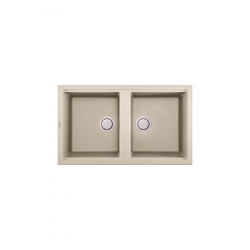 Chậu rửa chén đá granite 2 hố BIANCO K45062