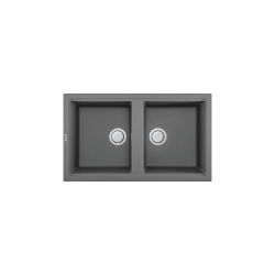 Chậu rửa chén đá granite 2 hố Titanium G45073