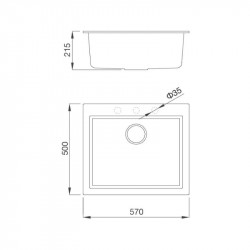 Chậu rửa chén Malloca Nero K10540