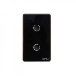 Công tắc ZB 2G US 10A đen L Hafele HSL-LS2G01B 820.71.001