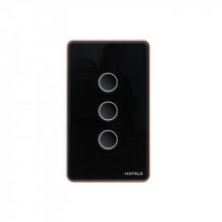 Công tắc ZB 3G US 10A Đen L Hafele HSL-LS3G01B 820.71.002