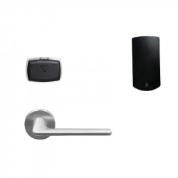 Khóa PL100 Hafele 912.20.106 màu inox tay D DINL