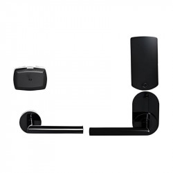 Khóa PL100 tay D màu đen mờ mở phải HÄFELE 912.20.111