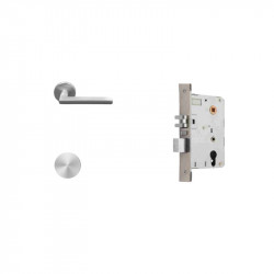 Khoá Hafele PL200 tay L màu inox DINR 912.20.052