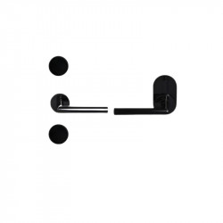 Khóa Hafele tay E màu đen DINL PL200 912.20.067