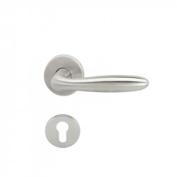 Bộ tay nắm gạt cửa phòng Hafele 902.92.926 inox mờ 122x53mm