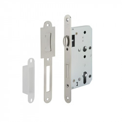 Thân khóa con lăn tròn Hafele 911.24.068 55/24MM inox mờ