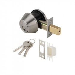 Khóa cóc 1 đầu chìa loại lớn Hafele 911.64.274 inox mờ