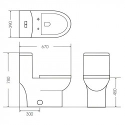 Bồn cầu Bello BT-800358