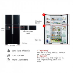 Tủ lạnh Hitachi R-FW690PGV7X GBK